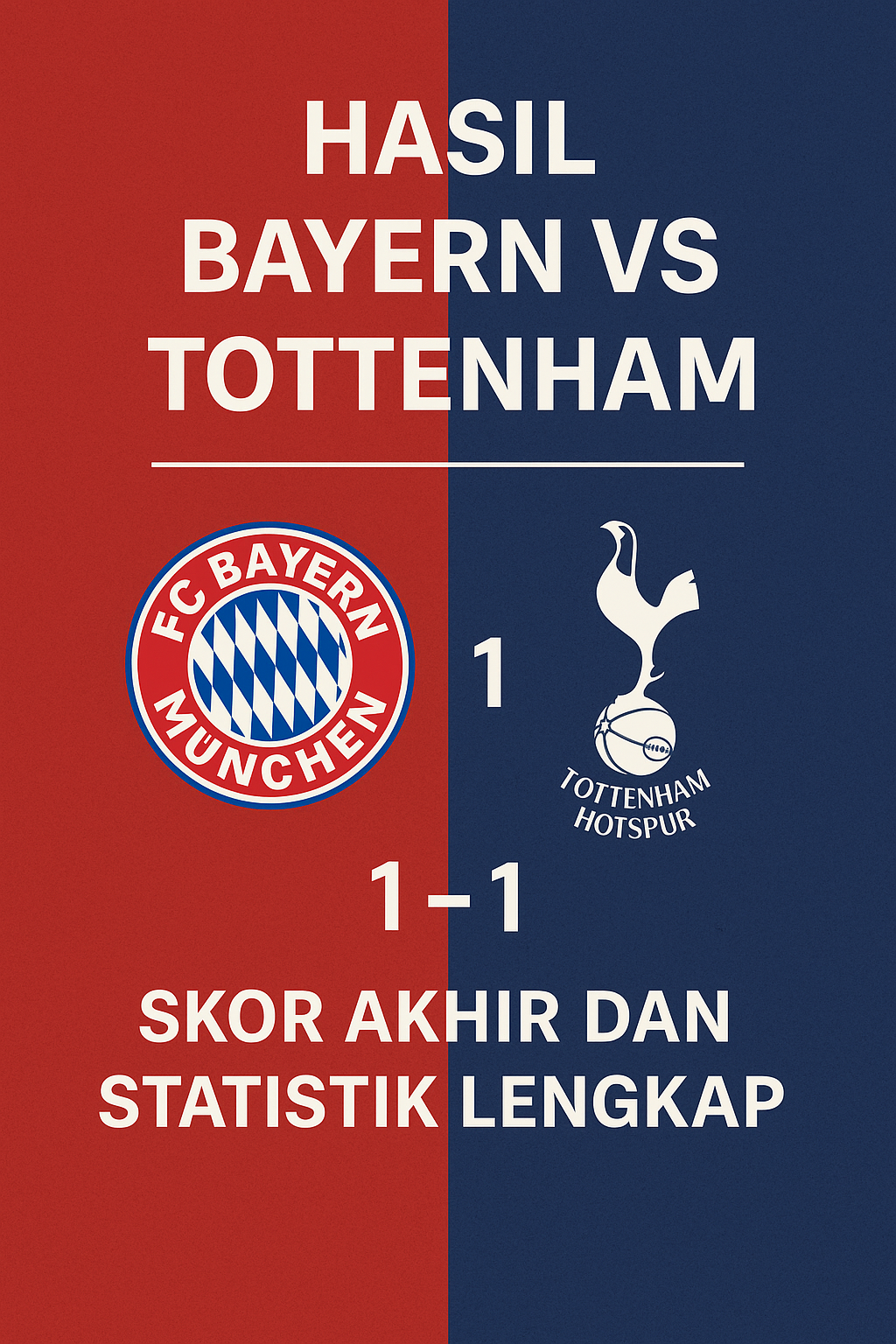 Hasil Bayern vs Tottenham