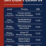 Jadwal lengkap BRI Liga pekan ini dengan tanggal, tim, dan jam kick-off.